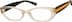 Rectangle Glasses 2035315 in Peach