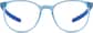 Front view of Kids' Round Adjustable Glasses 2035416 in Blue thumbnail