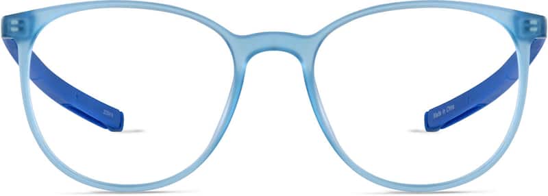 Blue Kids' Round Adjustable Glasses