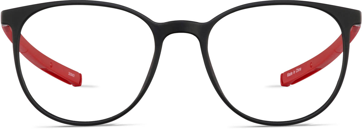 Black Kids' Round Adjustable Glasses