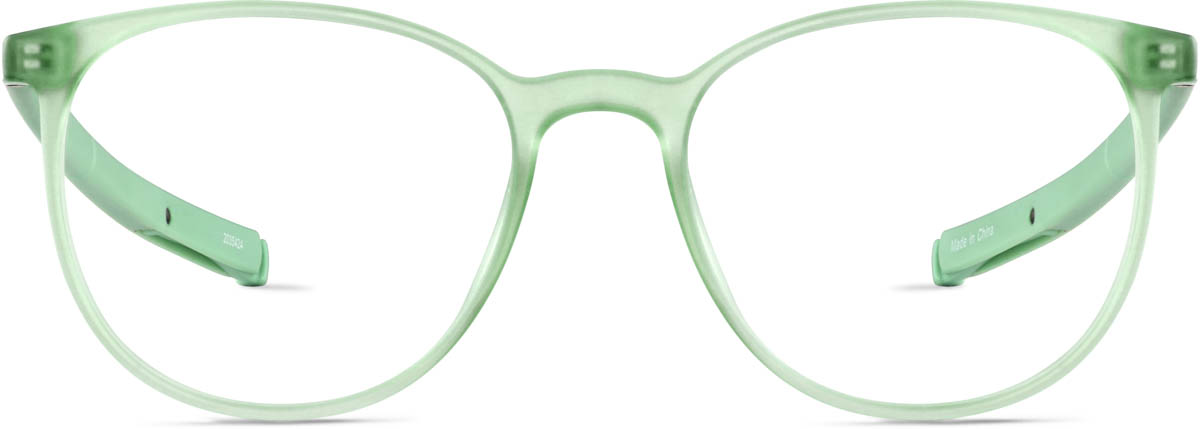 Green Kids' Round Adjustable Glasses