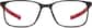 Front view of Kids' Square Adjustable Glasses 2035621 in Black thumbnail