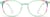 Front view of Square Glasses 2035724 in Green thumbnail