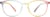 Front view of Square Glasses 2035739 in Rainbow thumbnail