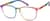 Angle view of Square Glasses 2035829 in Rainbow thumbnail