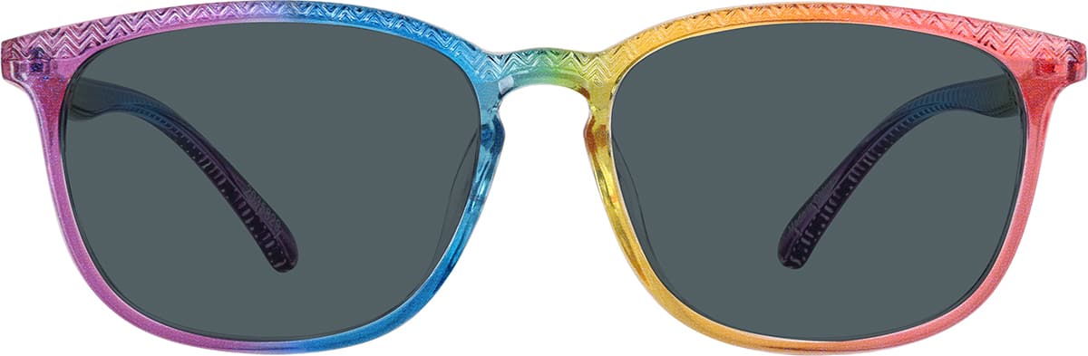 Rainbow Square Glasses 2035829