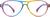 Front view of Aviator Glasses 2035929 in Rainbow thumbnail