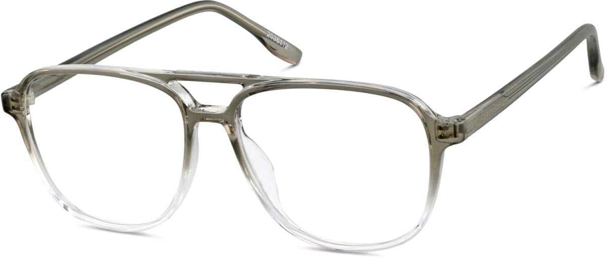 Angle view of Aviator Glasses 2036112 in Gray