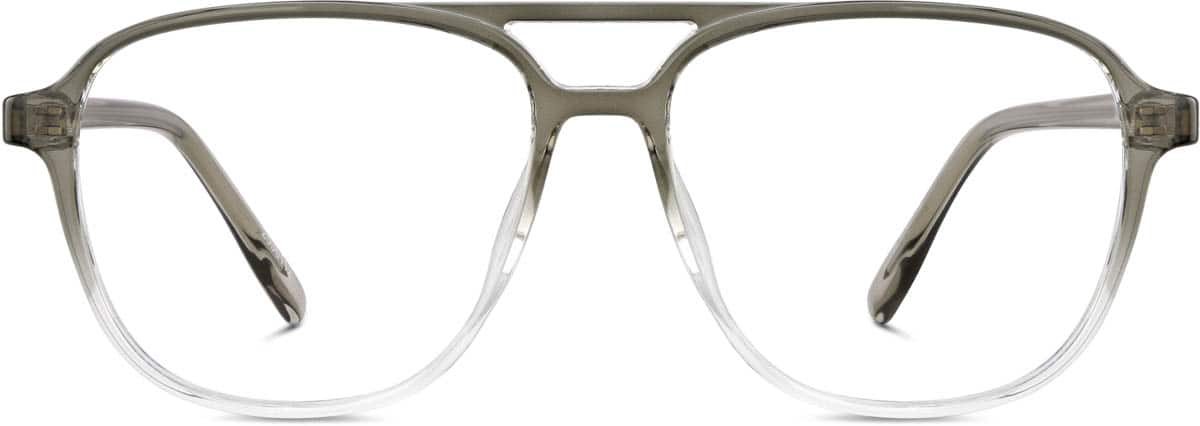 Front view of Aviator Glasses 2036112 in Gray