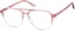 Angle view of Aviator Glasses 2036119 in Pink thumbnail