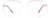 Front view of Aviator Glasses 2036119 in Pink thumbnail