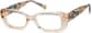 Angle view of Rectangle Glasses 2036315 in Beige thumbnail