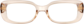Front view of Rectangle Glasses 2036315 in Beige thumbnail