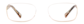 Front view of Rectangle Glasses 2036315 in Beige thumbnail