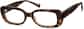 Angle view of Rectangle Glasses 2036325 in Tortoiseshell thumbnail