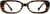 Front view of Rectangle Glasses 2036325 in Tortoiseshell thumbnail