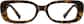 Front view of Rectangle Glasses 2036325 in Tortoiseshell thumbnail