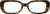 Front view of Rectangle Glasses 2036325 in Tortoiseshell thumbnail