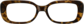 Front view of Rectangle Glasses 2036325 in Tortoiseshell thumbnail