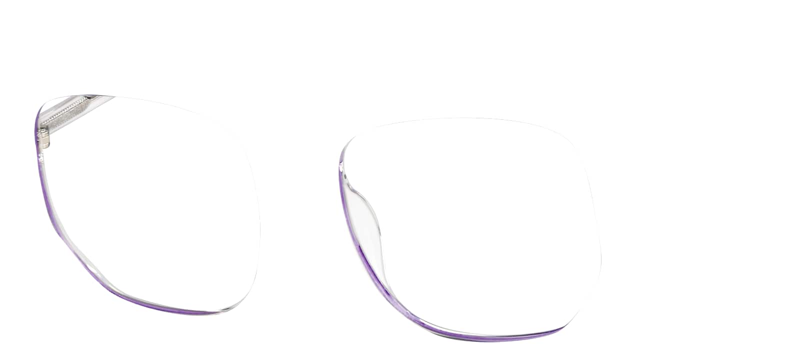 prismiu ★クラネ CLANE Gray Glitter Geometric Glasses #2034612 | Zenni Optical Canada