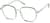 Angle view of Square Glasses 2036424 in Green thumbnail