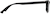 Side view of Rectangle Glasses 2036621 in Black thumbnail