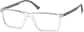 Angle view of Rectangle Glasses 2036623 in Clear thumbnail