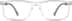 Rectangle Glasses 2036623 in Clear
