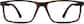 Front view of Rectangle Glasses 2036625 in Tortoiseshell thumbnail