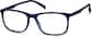 Angle view of Rectangle Glasses 2036716 in Navy thumbnail