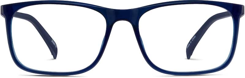 Navy Rectangle Glasses