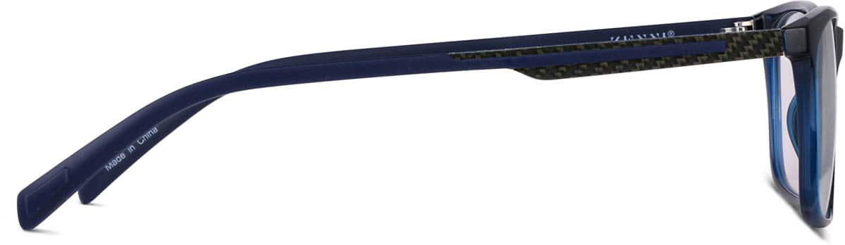 Side view of Rectangle Glasses 2036716 in Navy