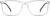 Front view of Rectangle Glasses 2036723 in Clear thumbnail