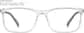 Front view of Rectangle Glasses 2036723 in Clear thumbnail