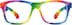 Kids' Square Glasses 2036829 in Rainbow