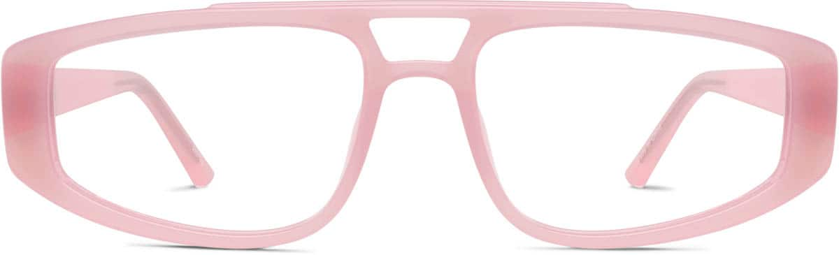 Front view of Aviator Glasses 2037119 in Pink