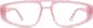 Front view of Aviator Glasses 2037119 in Pink thumbnail