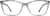 Front view of Rectangle Glasses 2037412 in Gray thumbnail