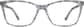 Front view of Rectangle Glasses 2037412 in Gray thumbnail