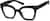 Angle view of Cat-Eye Glasses 2037521 in Black thumbnail