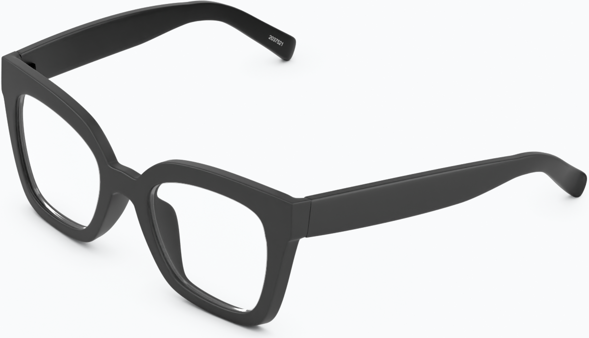 Angle view of Cat-Eye Glasses 2037521 in Black thumbnail