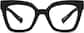 Front view of Cat-Eye Glasses 2037521 in Black thumbnail