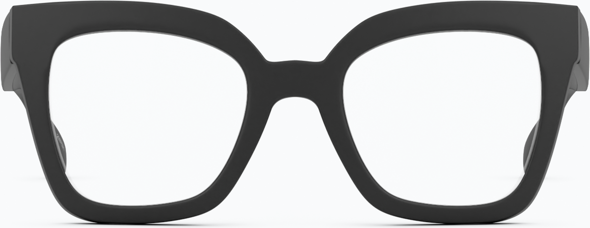 Front view of Cat-Eye Glasses 2037521 in Black thumbnail