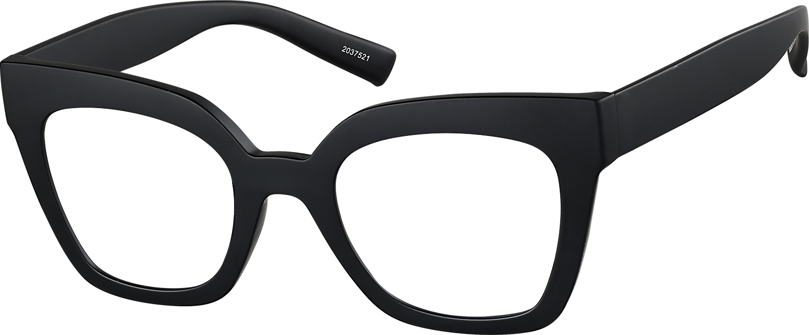 Angle view of Cat-Eye Glasses 2037521 in Black