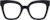 Front view of Cat-Eye Glasses 2037521 in Black thumbnail