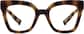 Front view of Cat-Eye Glasses 2037525 in Tortoiseshell thumbnail