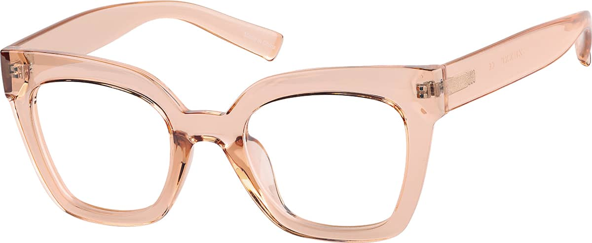 Angle view of Cat-Eye Glasses 2037542 in Orange