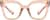 Front view of Cat-Eye Glasses 2037542 in Orange thumbnail