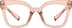 Cat-Eye Glasses 2037542 in Orange