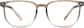 Front view of Square Glasses 2037615 in Brown thumbnail